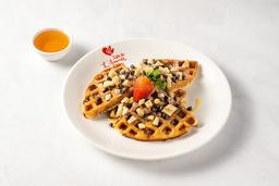 Bananas gone wild waffles