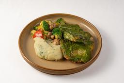 L'amour grilled fish steak (in chilli garlic coriander rub)