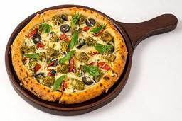 L'amour pesto chicken pizza
