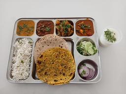 Best veg thali  - 299 ( curry + roti + rice)