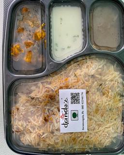 Veg aloo dum biryani - meal box