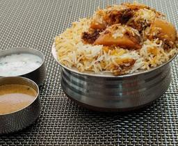 Veg aloo dum biryani