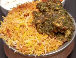 Gongura chicken biryani (bone)