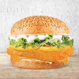 Paneer cheese blast burger