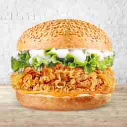 Korean hot & spicy fried chicken burger