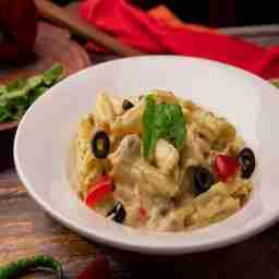 Veg alfredo pasta