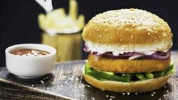 Hungry bird chicken burger