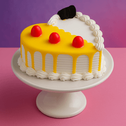 Pineapple heart cake