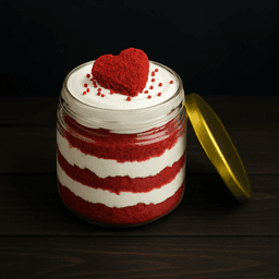 Red velvet jar cake