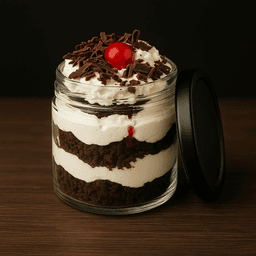 Black forest jar cake
