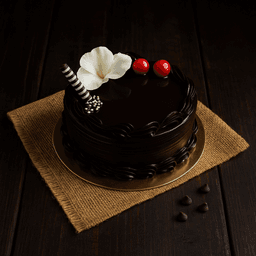 Chocolate truffle cake eggless