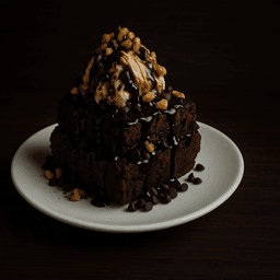 Brownie sundae