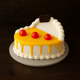 Pineapple heart cake eggles