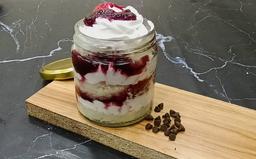 Dessert blueberry jar