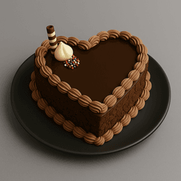 Death by chocolate heart cake eggless