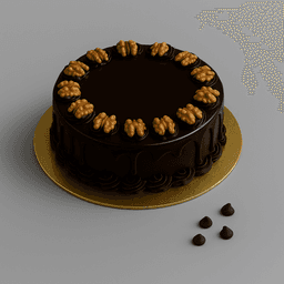 Walnut chocolate cake eggless
