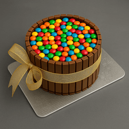 Kitkat gems chocolate cake (eggless) one kg