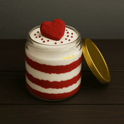 Red velvet  jar cake