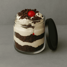 Black forest jar cake