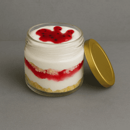Blueberry jar cake