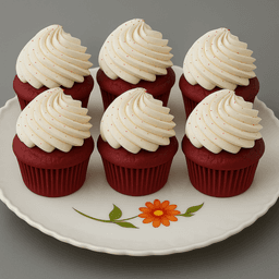 Redvelvet cupcake [pack of 6]
