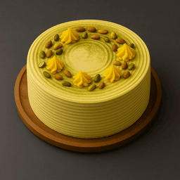 Pistachio cake eggless