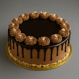 Dark chocolate & hazelnuts cake eggless