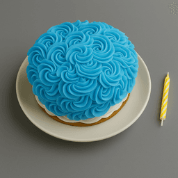 Blueberry rose cake eggless