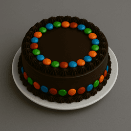 Chocolate gems cake eggless