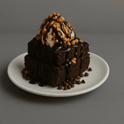 Brownie sundae