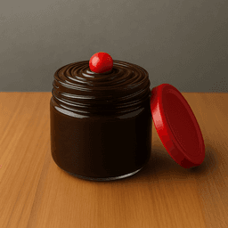 Chocolate truffle jar cake