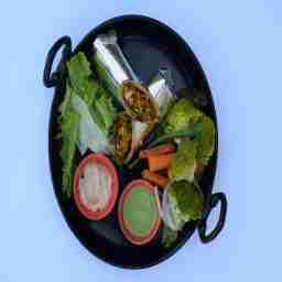 Chicken tikka roti roll