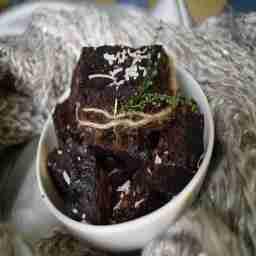 Choco walnut protein brownie