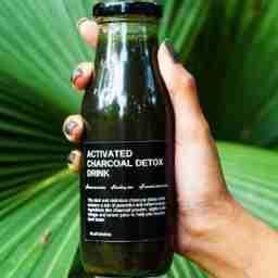 Activated charcoal detox drink