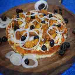 Keto tangy chicken pizza