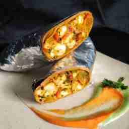 Achari paneer tikka roll