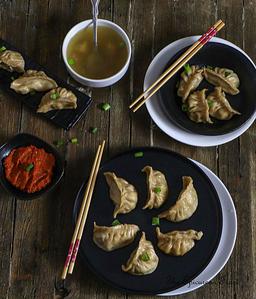 Wheat momo (chicken)