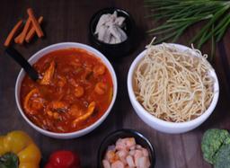 American mixed chop suey (crispy noodles)