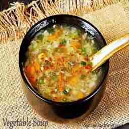 Veg pepper lemon soup