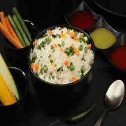 Veg burnt garlic rice