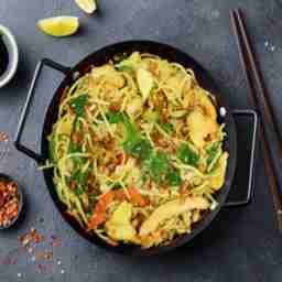 Chicken butter garlic noodles