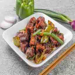 Paneer tossed in peking sauce- starter