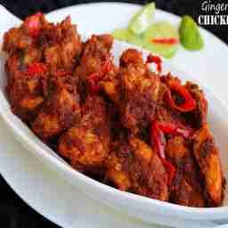 Spicy ginger chicken- starter.