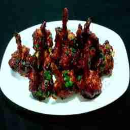 Sweet chicken lollipop- starter.