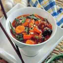 Mixed veg schezwan gravy