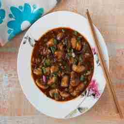Mushroom manchurian gravy