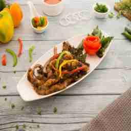 Hot pepper chicken- starter.