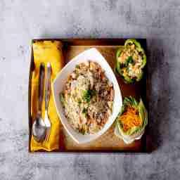 Chicken butter garlic rice