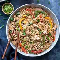 Chicken butter garlic noodles