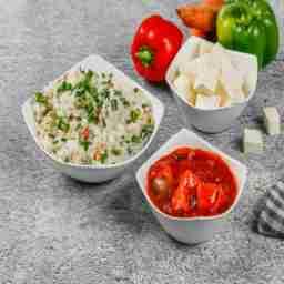 Dragon paneer + veg fried rice